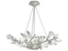 Fine Art Handcrafted Lighting Foret 6-Light Silver Leaf Crystal Pendant
