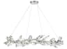 Fine Art Handcrafted Lighting Foret 12-Light Silver Leaf Crystal Pendant