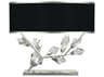 Fine Art Handcrafted Lighting Foret Silver Leaf Crystal LED Table Lamp
