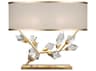 Fine Art Handcrafted Lighting Foret Gold Leaf Crystal LED Table Lamp