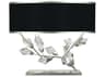 Fine Art Handcrafted Lighting Foret Silver Leaf Crystal LED Table Lamp