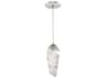 Fine Art Handcrafted Lighting Las Olas 1-Light Silver Leaf Glass Mini Pendant