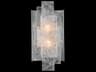 Fine Art Handcrafted Lighting Lunea 2-Light Silver Glass Wall Sconce