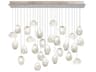 Fine Art Handcrafted Lighting Natural Inspirations 28-Light Gold Glass LED Island Pendant