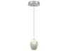 Fine Art Handcrafted Lighting Natural Inspirations 1-Light Silver Glass LED Mini Pendant