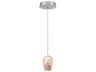 Fine Art Handcrafted Lighting Natural Inspirations 1-Light Silver Glass LED Mini Pendant