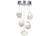 Fine Art Handcrafted Lighting Natural Inspirations 5-Light Silver Glass LED Mini Pendant