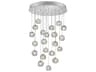 Fine Art Handcrafted Lighting Natural Inspirations 22-Light Silver Glass LED Pendant