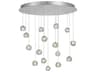 Fine Art Handcrafted Lighting Natural Inspirations 16-Light Silver Glass LED Pendant