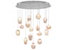 Fine Art Handcrafted Lighting Natural Inspirations 16-Light Silver Glass LED Pendant