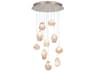 Fine Art Handcrafted Lighting Natural Inspirations 10-Light Gold Glass LED Pendant