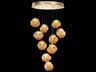 Fine Art Handcrafted Lighting Vesta 10-Light Gold Glass LED Globe Pendant