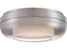 George Kovacs First Encounter Family 1-Light Brushed Nickel Glass LED Dome Flush Mount