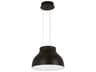 George Kovacs Kettle Up 1-Light Matte Black LED Bowl Pendant