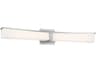 George Kovacs Plane 1-Light Brushed Nickel Glass LED Vanity Light