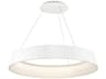 George Kovacs Star Gate 1-Light White LED Linear Round Pendant
