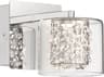 George Kovacs Wild Gems 1-Light Chrome Crystal Glass Wall Sconce