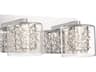 George Kovacs Wild Gems 2-Light Chrome Crystal Glass Vanity Light