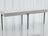 Global Views Natural Iron Gray Upholstered Accent Bench