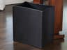 Global Views Black Wastebasket