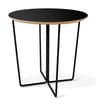 Gus* Modern Array Round Wood Black End Table