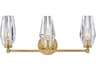 Hinkley Ana 3-Light Heritage Brass Crystal Vanity Light