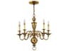 Hinkley Cambridge 5-Light Burnished Brass Candelabra Chandelier