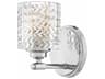Hinkley Elle 1-Light Chrome Glass Wall Sconce