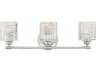 Hinkley Elle 3-Light Chrome Glass Vanity Light