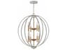 Hinkley Euclid 8-Light Cement Gray Candelabra Chandelier