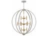Hinkley Euclid 12-Light Cement Gray Candelabra Tiered Chandelier