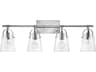 Hinkley Foster 4-Light Chrome Glass Vanity Light