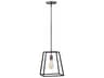 Hinkley Fulton 1-Light Aged Zinc Black Geometric Pendant