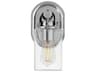 Hinkley Halstead 1-Light Chrome Glass Wall Sconce