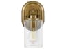Hinkley Halstead 1-Light Heritage Brass Glass Wall Sconce