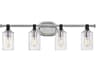 Hinkley Halstead 4-Light Chrome Glass Vanity Light