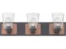 Hinkley Jackson 3-Light Buckeye Bronze Glass Vanity Light
