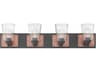 Hinkley Jackson 4-Light Buckeye Bronze Glass Vanity Light