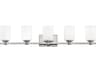 Hinkley Karlie 5-Light Chrome Glass Vanity Light