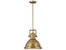 Hinkley Keating 1-Light Heritage Brass Bell Pendant