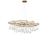Hinkley Lisa Mcdennon 8-Light Burnished Gold Glass Island Pendant