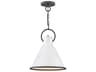 Hinkley Winnie 1-Light Polished White Bell Mini Pendant