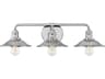 Hinkley Rigby 3-Light Polished Nickel Vanity Light