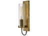 Hinkley Ryden 1-Light Heritage Brass Glass Wall Sconce