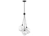 Hinkley Skye 3-Light Black With Cased Opal Glass Globe Pendant