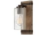 Hinkley Sawyer 1-Light Sequoia Brown Glass Wall Sconce