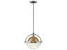 Hinkley Watson 1-Light Polished Nickel Glass Bell Globe Mini Pendant