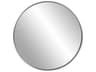 Howard Elliott Copenhagen Brushed Silver Round Wall Mirror