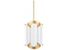 Hudson Valley Banks 6-Light Gold Leaf White Mini Pendant