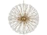 Hudson Valley Dunkirk 16-Light6-Light Aged Brass Crystal Round Pendant